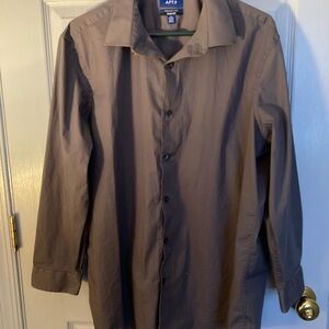 Apt. 9 Gray Button-Up Shirt